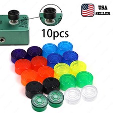 Colorful Guitar Effect Pedal Footswitch Toppers 10x Foot Nail Protection Cap