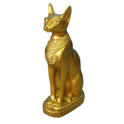  Egyptian Cat God Resin Sculpture Decor for Home Puzzle Toys - Picture 1 of 17