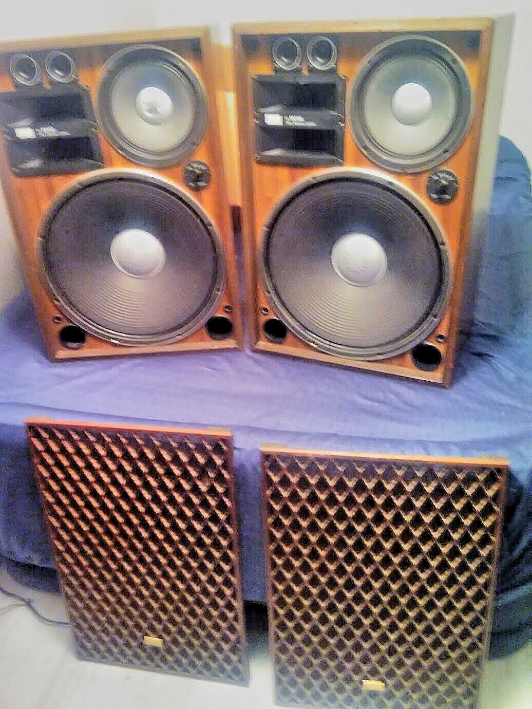 Pair of Vintage SANSUI SPX9000 4Way 6Speaker System made in Japan