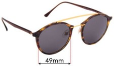 SFx Replacement Sunglass Lenses fits Ray Ban RB4266 LightRay - 49mm Wide