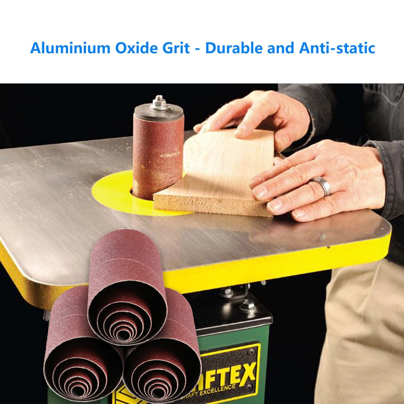60Grit Oscillating Spindle Sanding Sleeves Combo (18 Pack) eBay