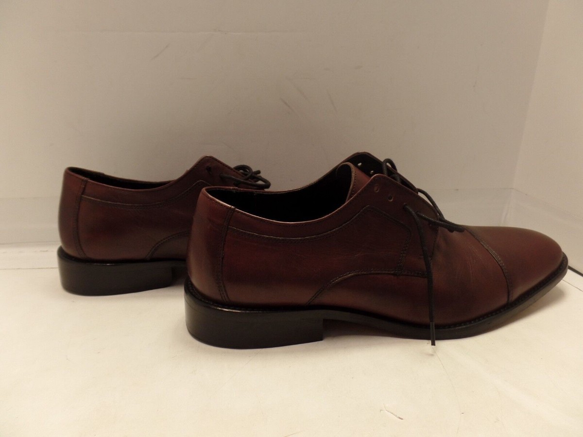 J. Murphy by JOHNSTON & MURPHY 59-11703 Burgundy Leather Cap 