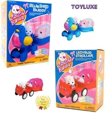 Zhu Zhu Babies Hamster BLUEBIRD BUGGY LADYBUG STROLLER Play Set Add On Ride Toy