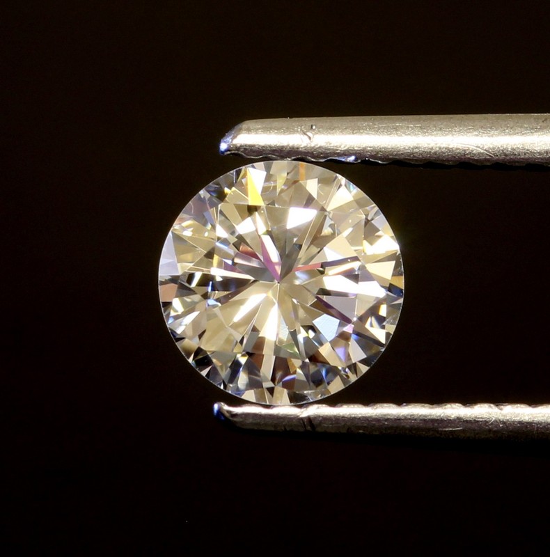 GIA loose certified .74ct VS2 I round diamond vintage estate antique