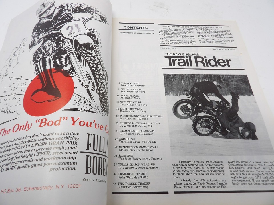 February 1978 New England Trail Rider Magazine | eBay