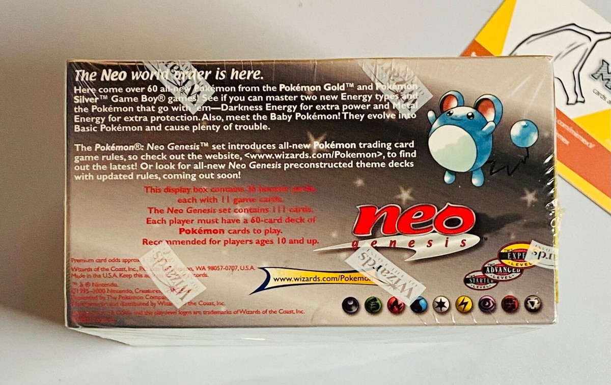 ポケモンカード英語版未開封BOX Neo genesis 1st edition Pokemon Neo Genesis 1st edition Booster Box English Sealed