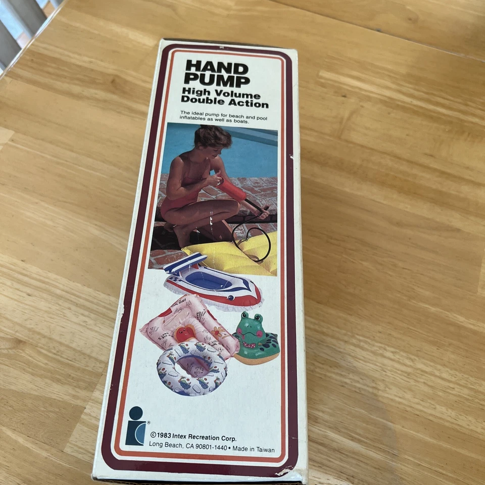 Винтажный большой объем Intex ручной насос совершенно новый никогда не использовался - Изображение 2 из 4