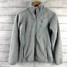 Columbia Fleece Womens Small Full Zip Long Sleeve Jacket Outdoors Casual Gray
