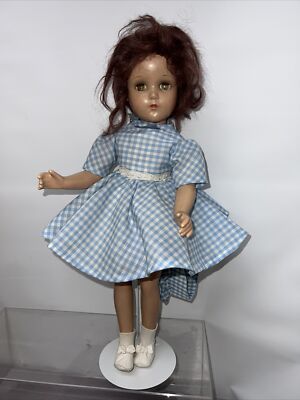 17.5  Antique Vintage Arranbee R & B Compo, Mohair Wig, Redressed Doll #L