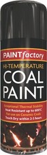 400ML High Temp Stove COAL Spray Paint Black Matt Ceramic Burners BBQ Stoves
