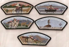 BSA CSP TRAPPER TRAILS COUNCIL 2020 NEW DISTRICTS SET OF 5 ONLY 150 MADE