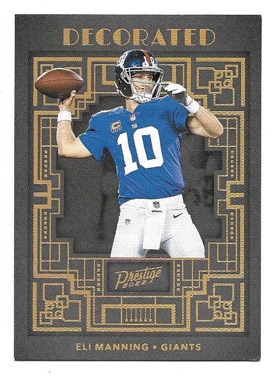 Eli Manning 2022 Panini Prestige Decorated #DE-29 New York Giants - CASE HIT SSP
