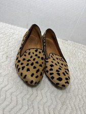 Madewell Teddy Women s Size 8.5 Loafer in Calf Hair Truffle Animal Print
