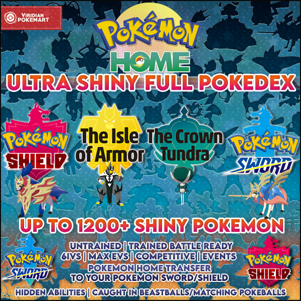 ✨Shiny Galar Pokedex, Pokemon Sword & Shield, ✨Ultra Shiny 6IVs, Crown  Tundra