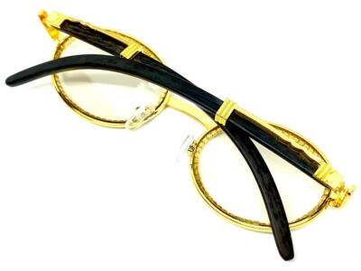 Occhiali Finti Uomo Da Uomo Sofisticati Classy Elegante Hip Hop Lenti Trasparenti Occhiali Oro Legno Occhiali Da Sole Polarizzati Uomo - Foto 12