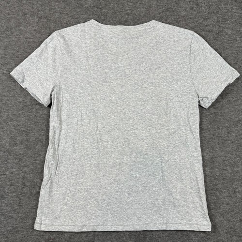 J Crew Shirt Womens S Gray Pearl Jewel Front Short Sleeve Tee 100% Cotton - Picture 9 of 9