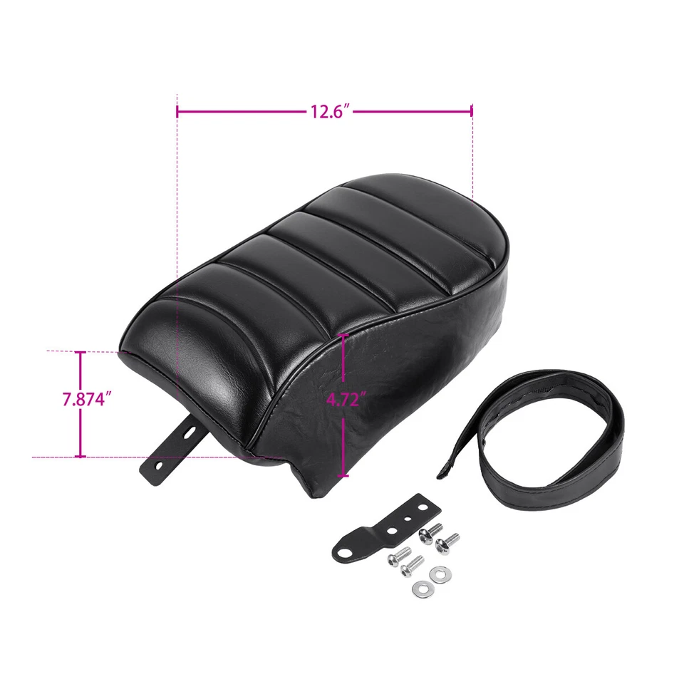 Asiento de pasajero trasero Pillón apto para Harley Sportster Iron 883 1200 2016-2022 21 Foto 3 de 4