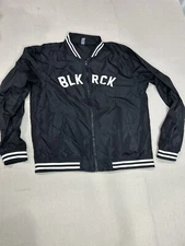 BLACK ROCK Coffee Bar Black Employee Jacket mens 2XL   XXL windbreaker       C4