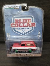 Rare Greenlight 164 1977 Dodge Ramcharger W Snow Plow Blue Collar Chase