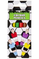 6 X Packungen Buntstift FußBall | Give Away Geburtstag Mitgebsel Schule Tombola