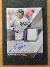 2026 Topps Series 1 Anthony Volpe Major League Materials Patch Auto