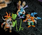 1990's Tmnt Vintage Action Figures Triceraton,  Baxter Stockman, DR. EL