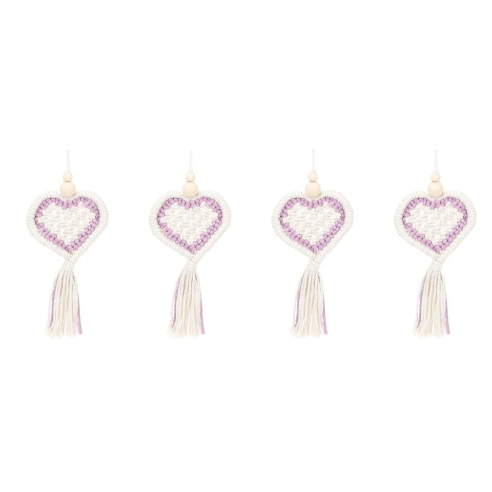 4 Count Valentinstags-party-dekoration Herzgirlande Valentinstag-Ornamente - Bild 4 von 4