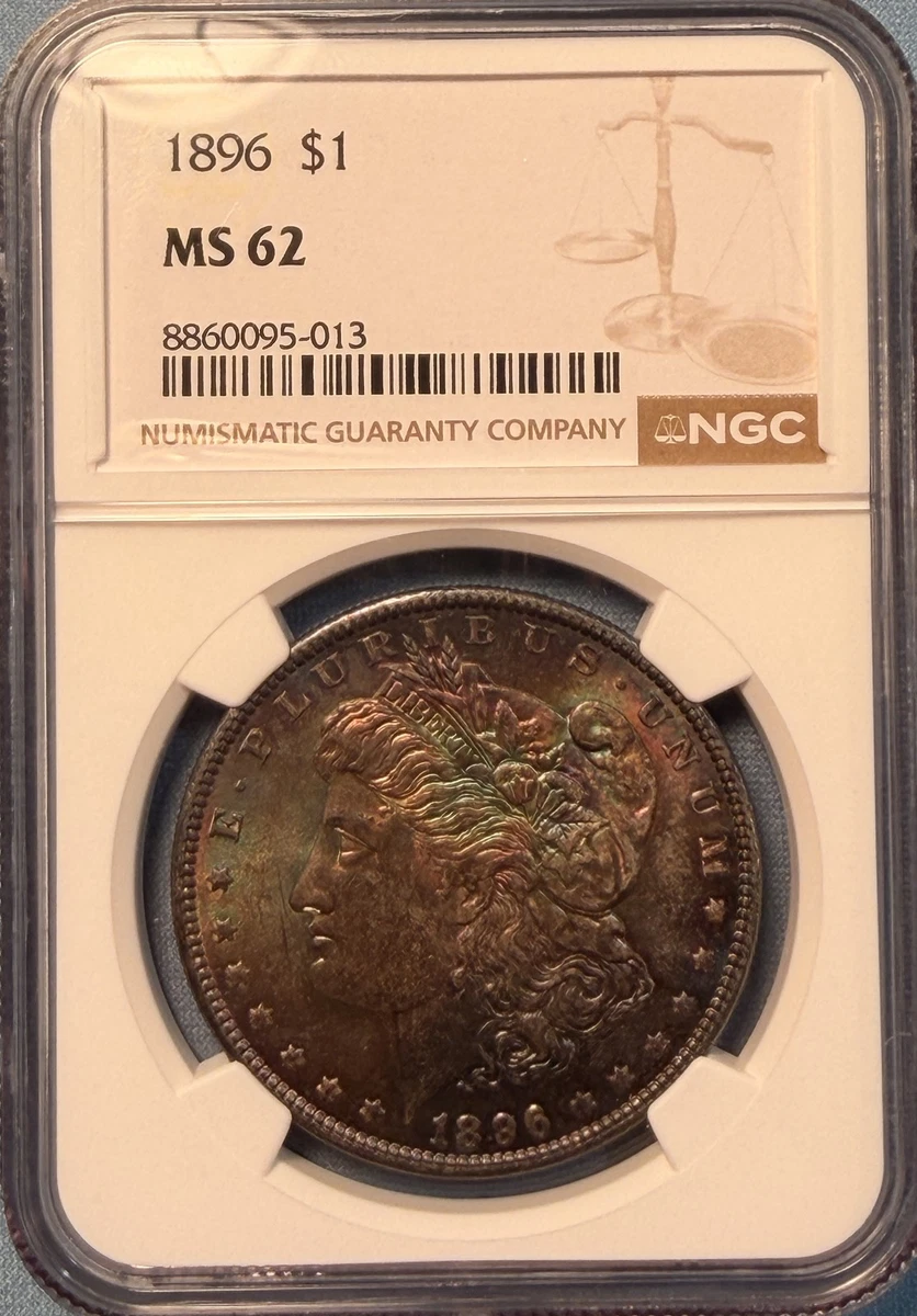 MS 62 Graded 1896 Year Morgan US Dollars (1878-1921) for sale | eBay