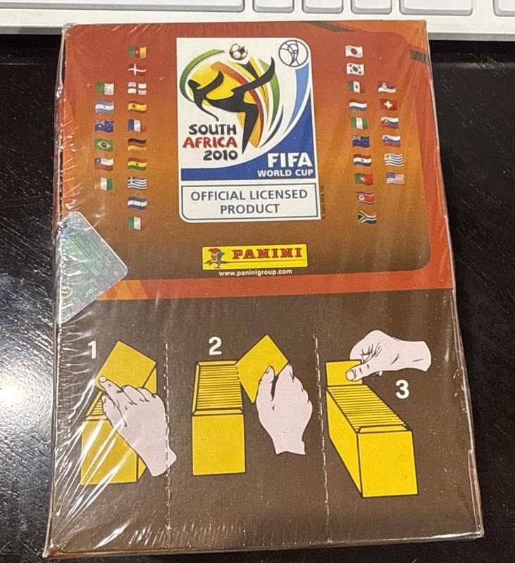 Panini South Africa 2010 World Cup Stickers Sealed Box 100 Packs Messi Ronaldo