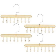 4PCS Bra Hanger: Organizer 8 Hooks Capacity Space Saving Hanger -
