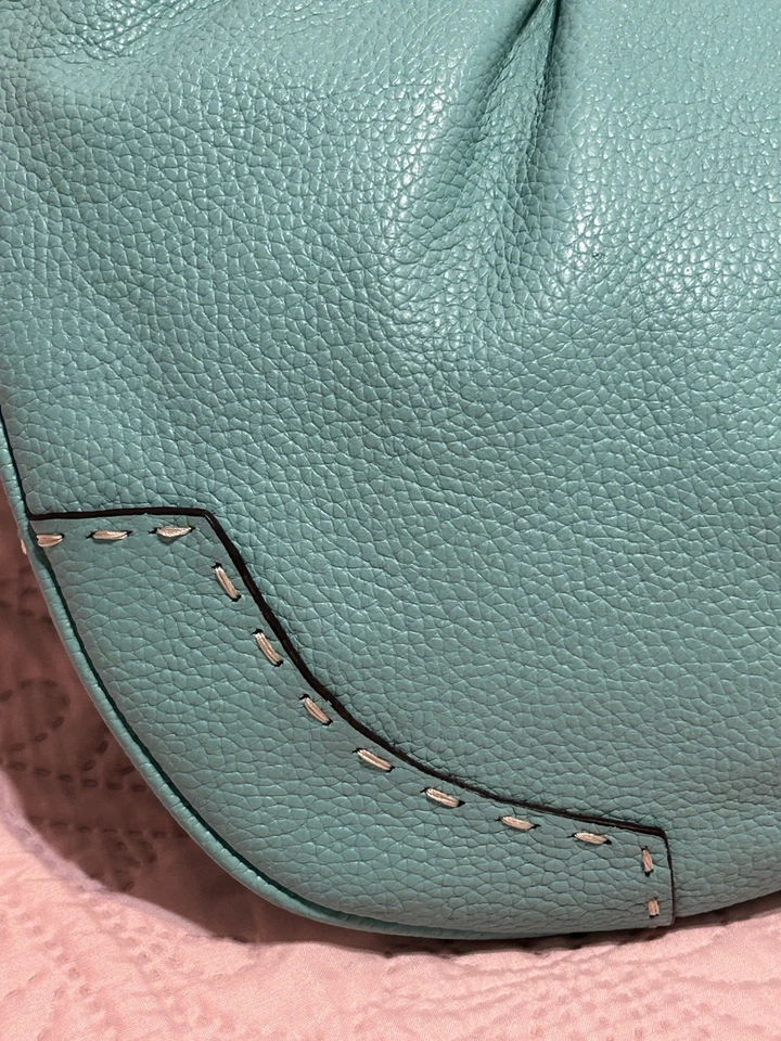 BCBG Max Azria бирюзовый галечной кожи полумесяц Hobo Дамская сумка сумочка - Изображение 3 из 4