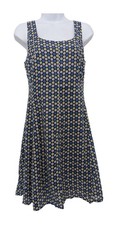 Heart Womens Navy Polka Dots Cotton Dress Size 4 XS Casual Summer Day Dress