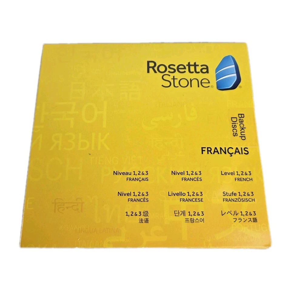 Rosetta Stone FRENCH v4 Level 1 2 3 Learning Language SET with Activation Code - Image 2 of 3