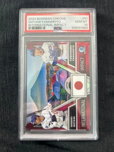 2024 Bowman Chrome - International Impact Shohei Ohtani, Yamamoto PSA 10