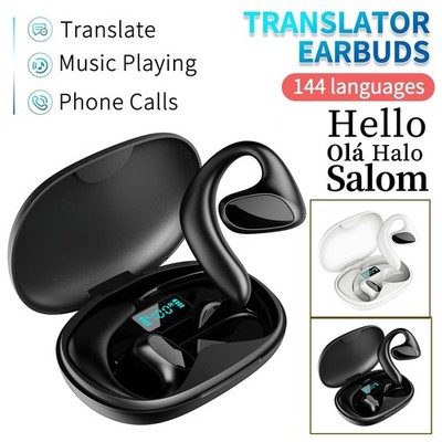 Smart Translator Earbuds 144+ Languages Bluetooth Two Way Online Translation