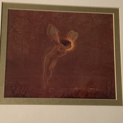 John Atkinson Grimshaw Print  Iris  Professionally Framed/Matted Nude Fairy