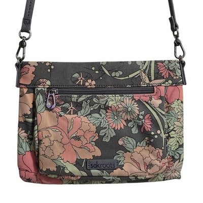 Sakroots Camden Small Floral Cotton Canvas Crossbody Purse