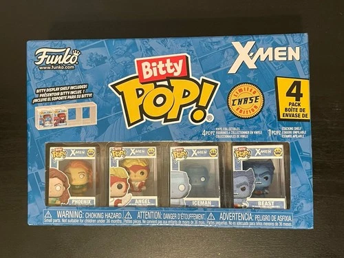 Funko Bitty Pop Marvel X-Men: Beast Chase 4 Pack Phoenix Angel Iceman
