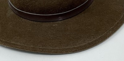 Vintage Hat Naturalist 100% Wool Felt Brown Fedora Made In 