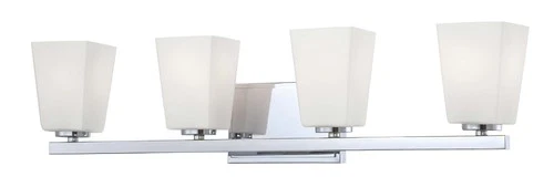 Minka Lavery 6544 City Square 4 Light Bathroom Vanity Light - Chrome - Picture 1 of 1