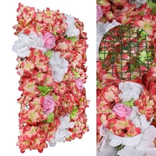 Rose &Hydrangea Flower Wall Panel For Filming Wedding Party Backdrop Flower Wall