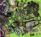 Costume Jewelry Lot Lalique L’air Temps Perfume Crystal Box Trifari Bracelet VTG