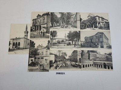 9x Postkarten PK Frankreich Setif La Rue 19 Léger La porte d'Alger 1916 #26B221