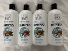 Pro Silk Salon 3 Shampoo 1 Conditioner Moroccan Argan And Coconut Oils 32 oz.