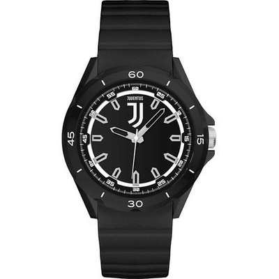 Mens Wristwatch JUVENTUS FC P-JN460UN1 Silicone Black OFFICIAL