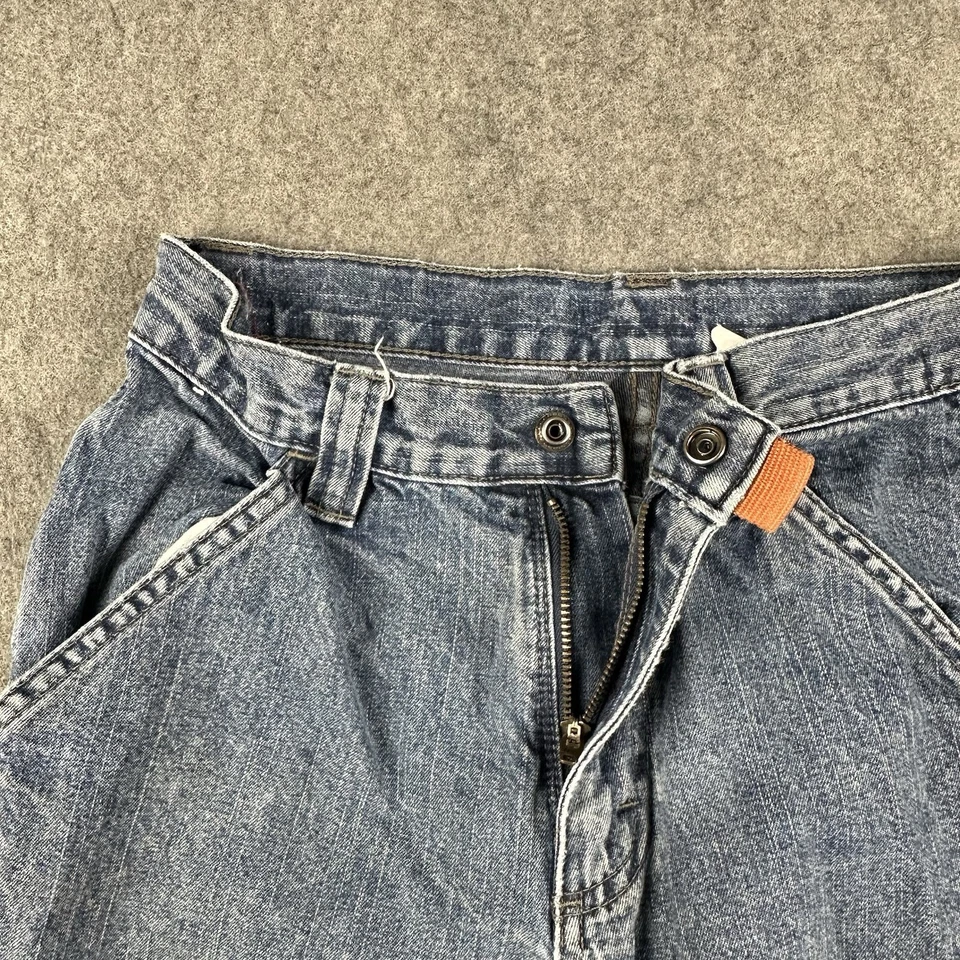 Pantalones Cortos de Denim Carpenter Cargo para Niños Talla 12 Regular Y2K Patinador 26Wx10.5L Wrangler Foto 4 de 4