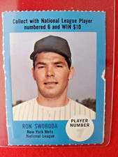 1968 Atlantic Richfield  Baseball Card     RON SWOBODA   Rules  Back