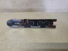 VW Golf 3 ORIGINAL GTI Chrom Schriftzug Emblem Vorn 1H6853679E Grill Kühlergrill