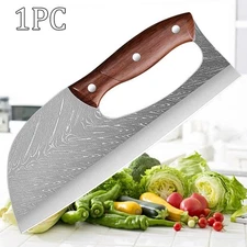 Stainless Steel Boning Knife Wood Handle Professional Sharp Forged Meat Cleaver