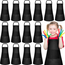 4Pcs Kids Aprons with 2 Pockets Painting Aprons for Kids Aprons Bulk, Paint Apro
